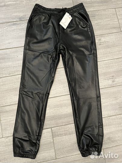 Брюки кожаные новые, размер 52