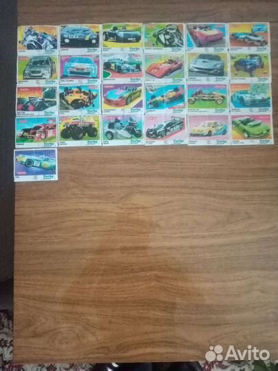 Вкладыши от жвачки Турбо