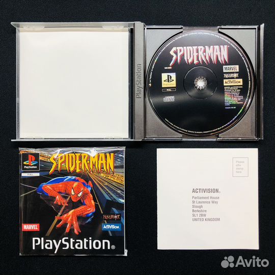 Игра PS1 лицензия Spider-Man