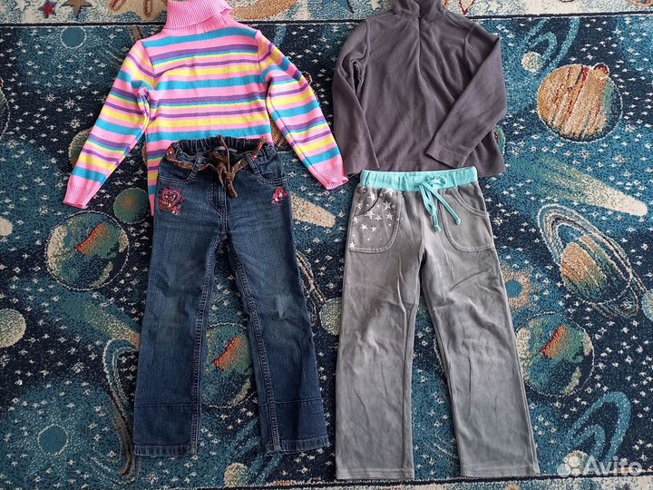 Пакет 110:кофты 8, штаны 5, джинсы 1, футболки 3