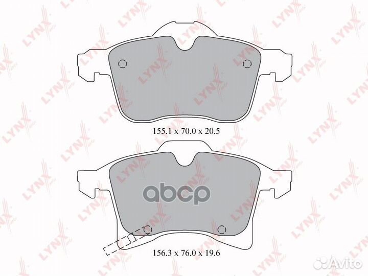 Колодки тормозные opel astra G/H/zafira A перед