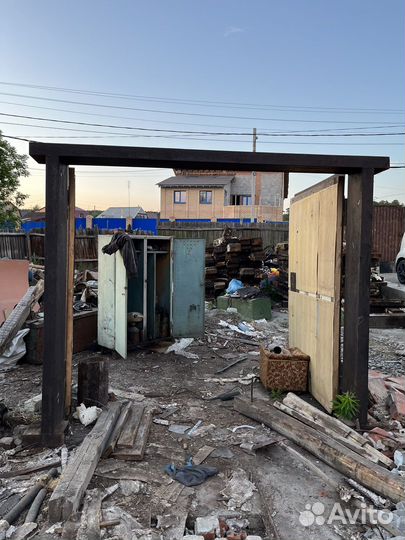 Ворота гаражные металлические бу