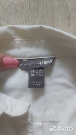 Рубашка H&M 4-5 лет