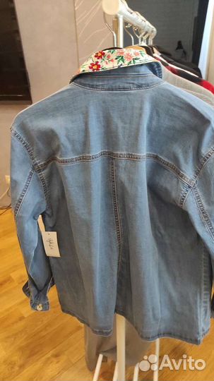 Куртка-рубашка джинсовая