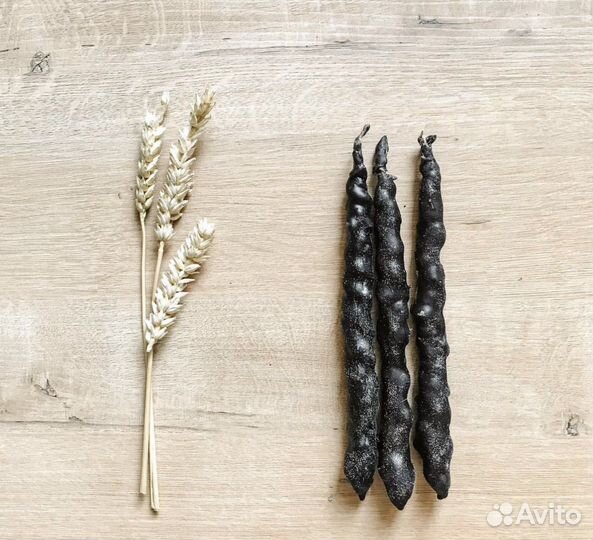 Восковые свечи Маканые Натуральный воск