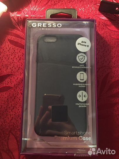 Чехол gresso для iPhone 6s темно-синий