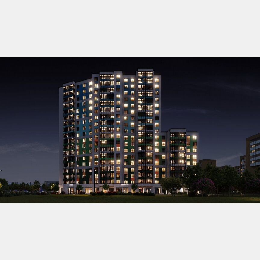 2-к. квартира, 51 м², 13/18 эт.