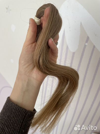 Волосы натуральные срез