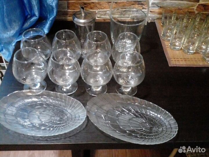 Фужеры, сахарница, салатница