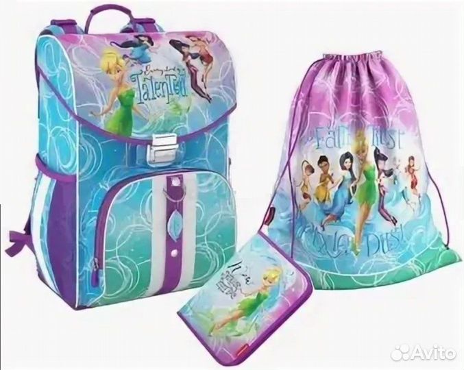 Ранец ErichKrause Феи, пенал, мешок, фактук