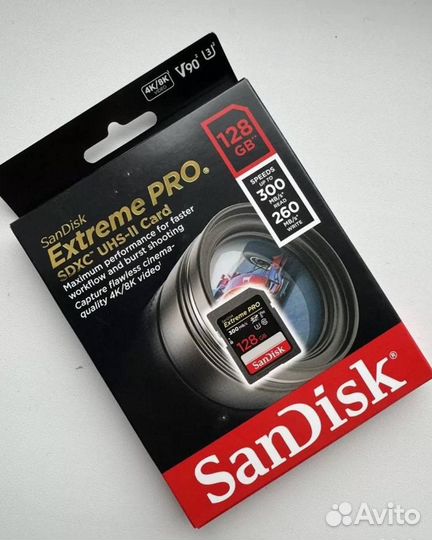 Карта памяти sandisk 128 gb 300mb