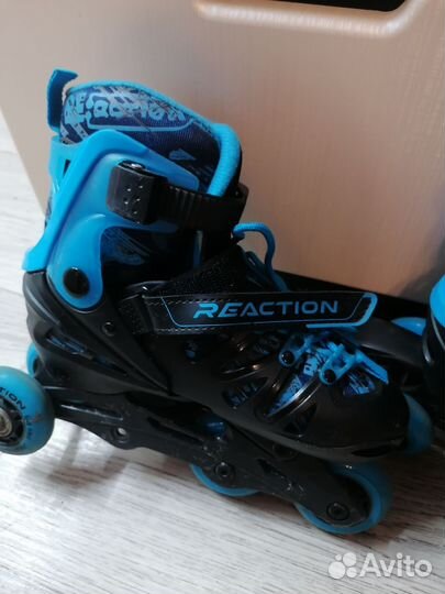 Ролики раздвижные детские Reaction р. 32-35