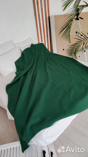 Плед розовый и зеленый