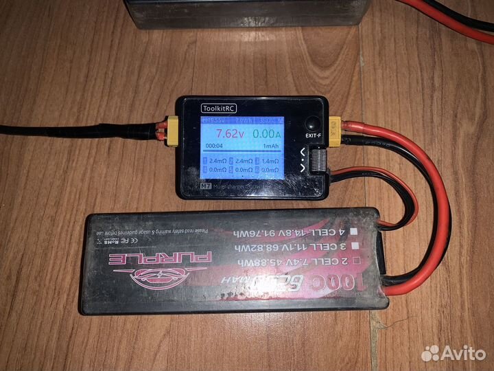 Аккумуляторы lipo 7.4v 2s 6200mah 100c