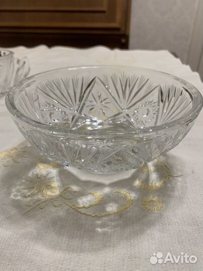 Хрустальные вазочки времен СССР