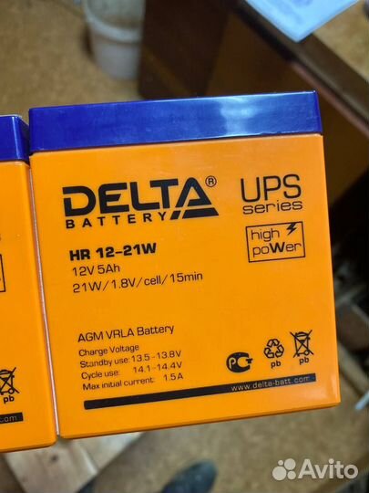 Аккумуляторная батарея для ибп Delta HR 12-21 W