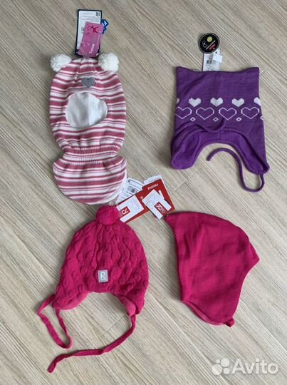 Новые шапки перчатки рукавицы reima 46-48-50