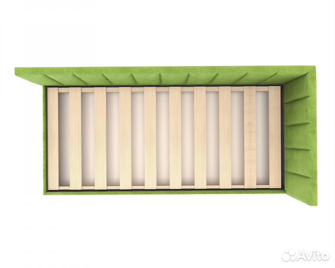 Кровать угловая Омер-500xy односпальная с матрасом