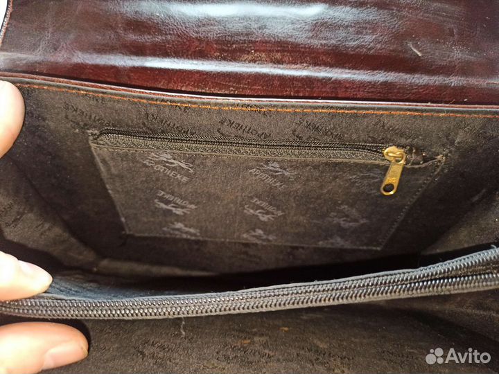 Портфель для бумаг apothekе. натуральная кожа