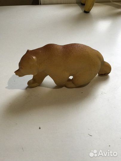 Медведь игрушка СССР пластмасса 50 ые годы