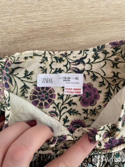 Платье для девочки zara 92