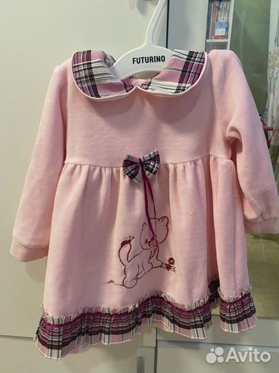 Платья пакетом для девочки 6-9 мес