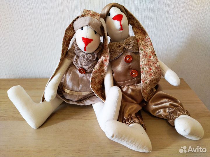 Зайцы Тильда/ пара интерьерных кукол