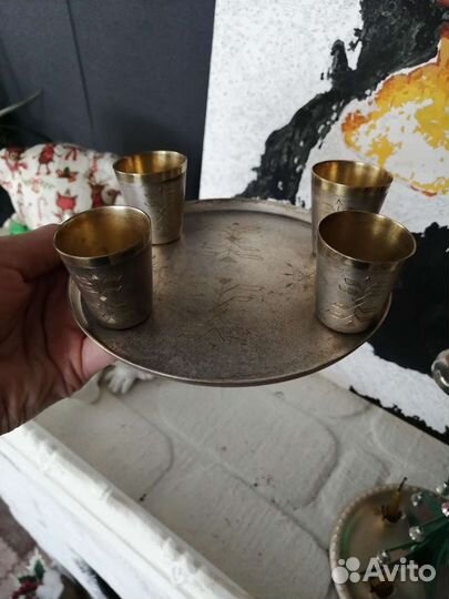 Набор для крепких напитков СССР мельхиор