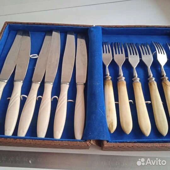СССР столовый набор ножи и вилки по 6шт. в коробке