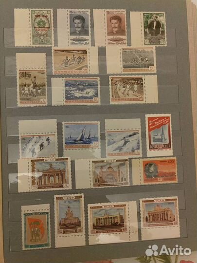 Годовой набор СССР 1954 ** Все 56 марок с полями