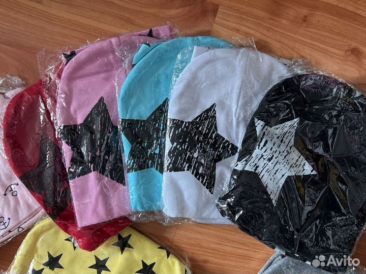 Шапка со снудом хлопок для мальчиков и девочек