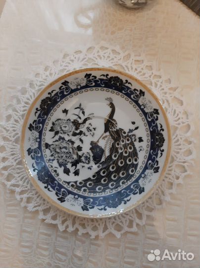 4 чайных пары, фарфор Мировик