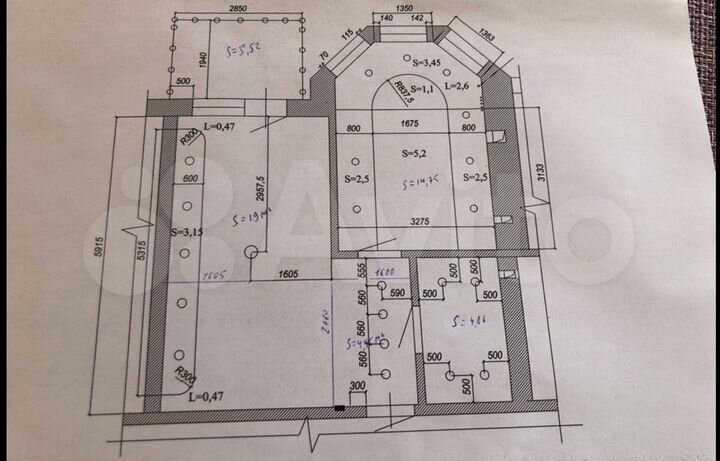 1-к. квартира, 48,2 м², 3/3 эт.