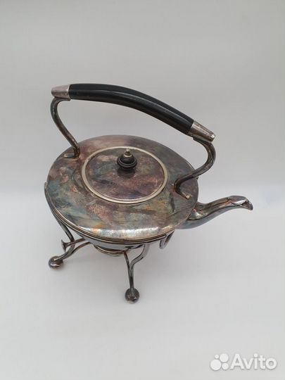 Бульотка чайник серебрение Англия кон. XIX в. Выс