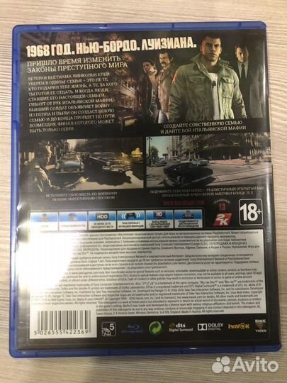 Mafia 3 для Sony Ps4