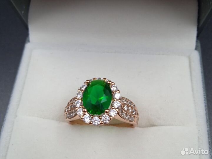 Кольцо 18 р позолоченное