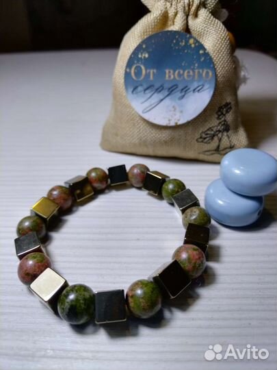 Мужские браслеты, чокеры из натуральных камней