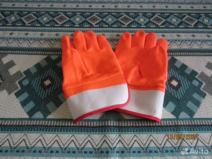 Перчатки с пвх покрытием, утеплённые, к-кт 3 пары