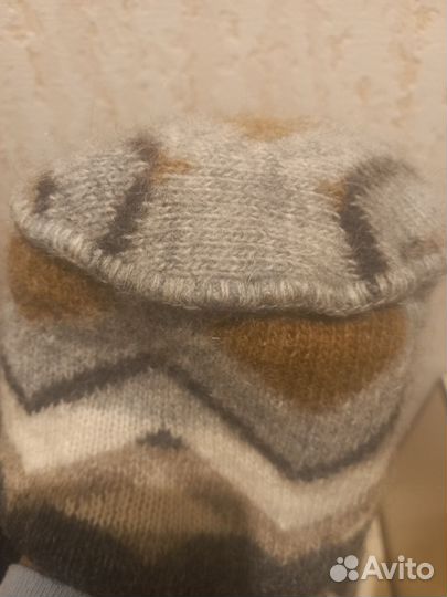 Шапка и шарф женская вязанная