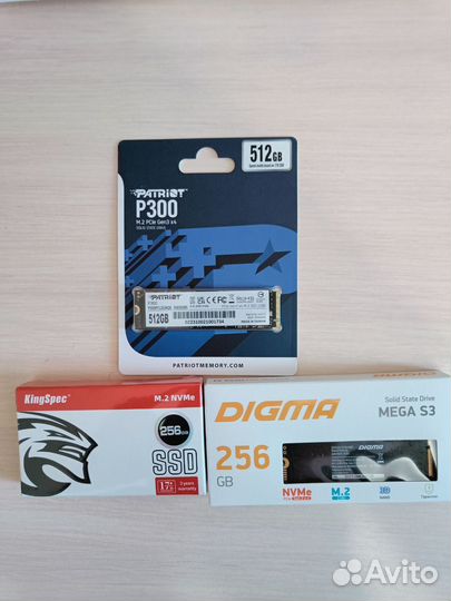 Новые SSD Накопители на 256гб, 512гб