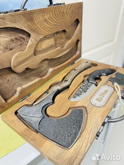 Подарочный набор топор нож