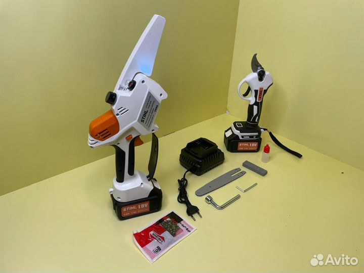 Аккумуляторный Секатор и Цепная пила Stihl