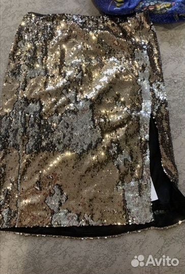 Юбка с пайетками