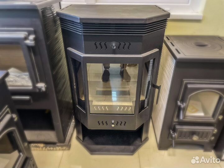 Печь камин отопительная до 200 м3