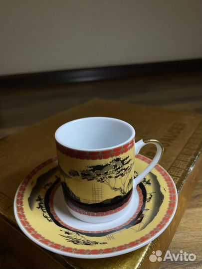 Кофейный сервиз,набор японский Yamasen gold