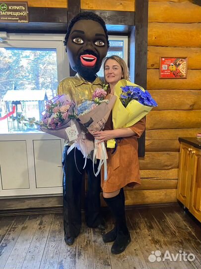 Шуточный стриптиз. Ростовая кукла.Мулат