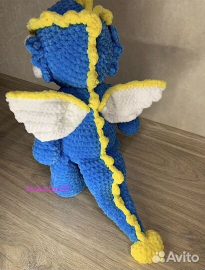 Вязаная игрушка дракон
