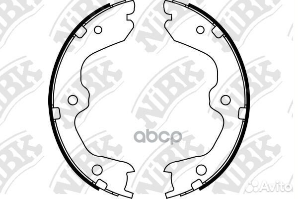 Тормозные колодки барабанные nissan teana 03 fn