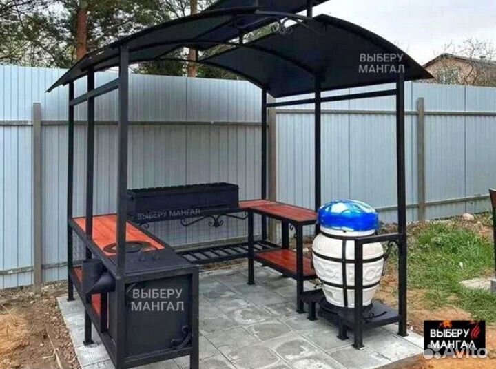 Беседка с мангалом