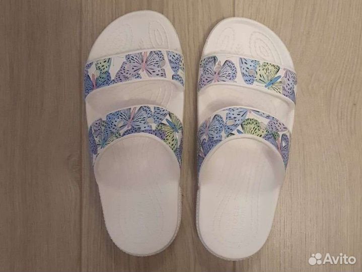 Детские сандалии crocs classic sandal белые J3 R34